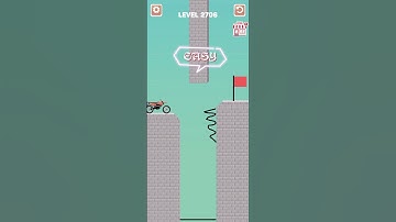 Draw bridge puzzle game level 2706 #drawing #game #Shorts