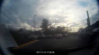 20171115 1727 - Clio - dashcam - parking lot meddler - start at 8m30s