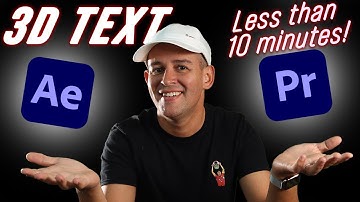 How to ADD FLOATING 3D TEXT to your videos | LEARN TWO different ways IN LESS THAN 10 minutes