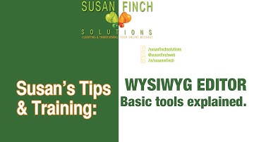 WYSIWYG Editor basics for CMS such as WordPress