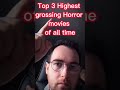 Unbelievable the topgrossing horror movies of all time shorts