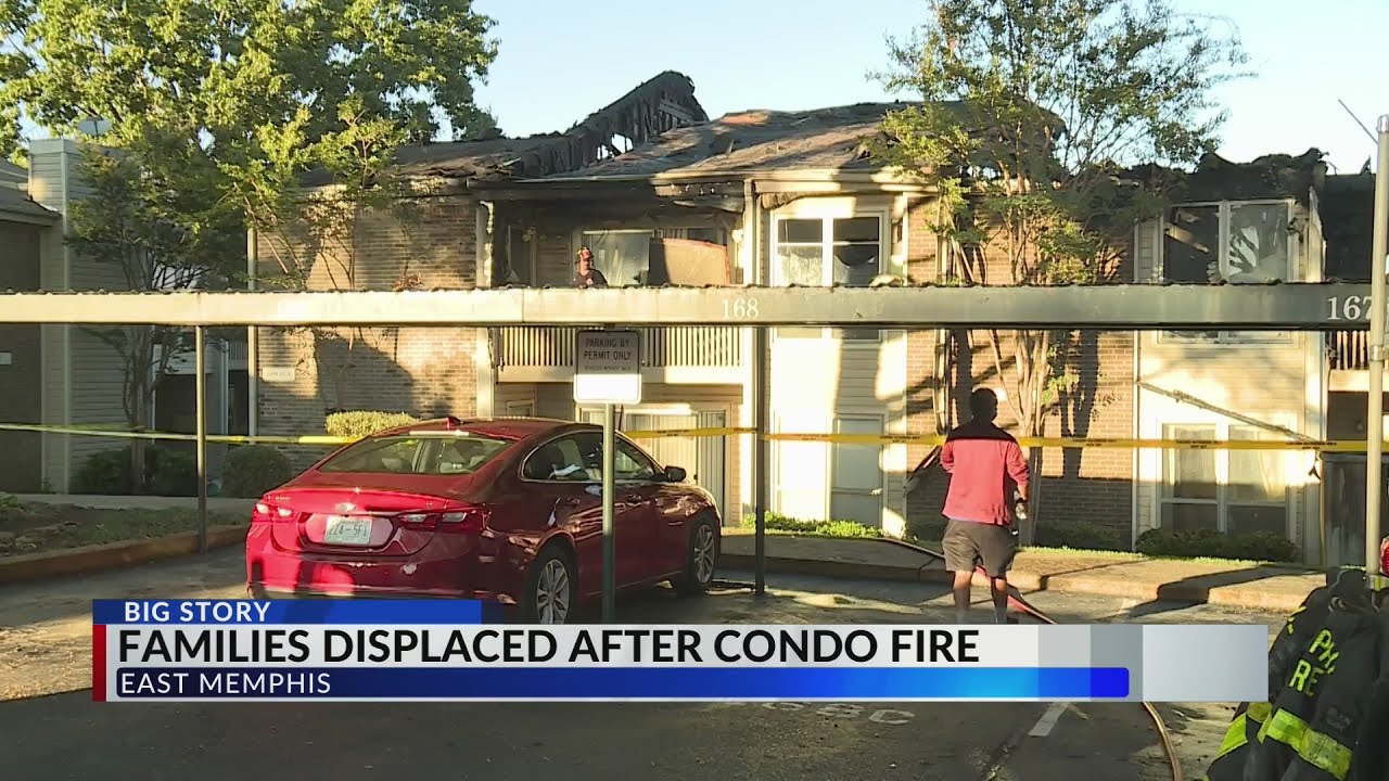 Families displaced after East Memphis condo fire - YouTube