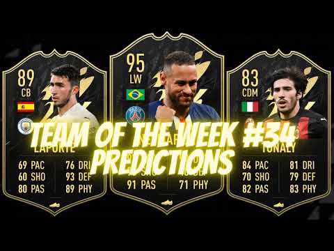 TOTW # 34 PREDICTIONS | FIFA 22 TEAM OF THE WEEK 34 EARLY PREDICTIONS | ft.LAPORTE, NEYMAR,TONALY????????