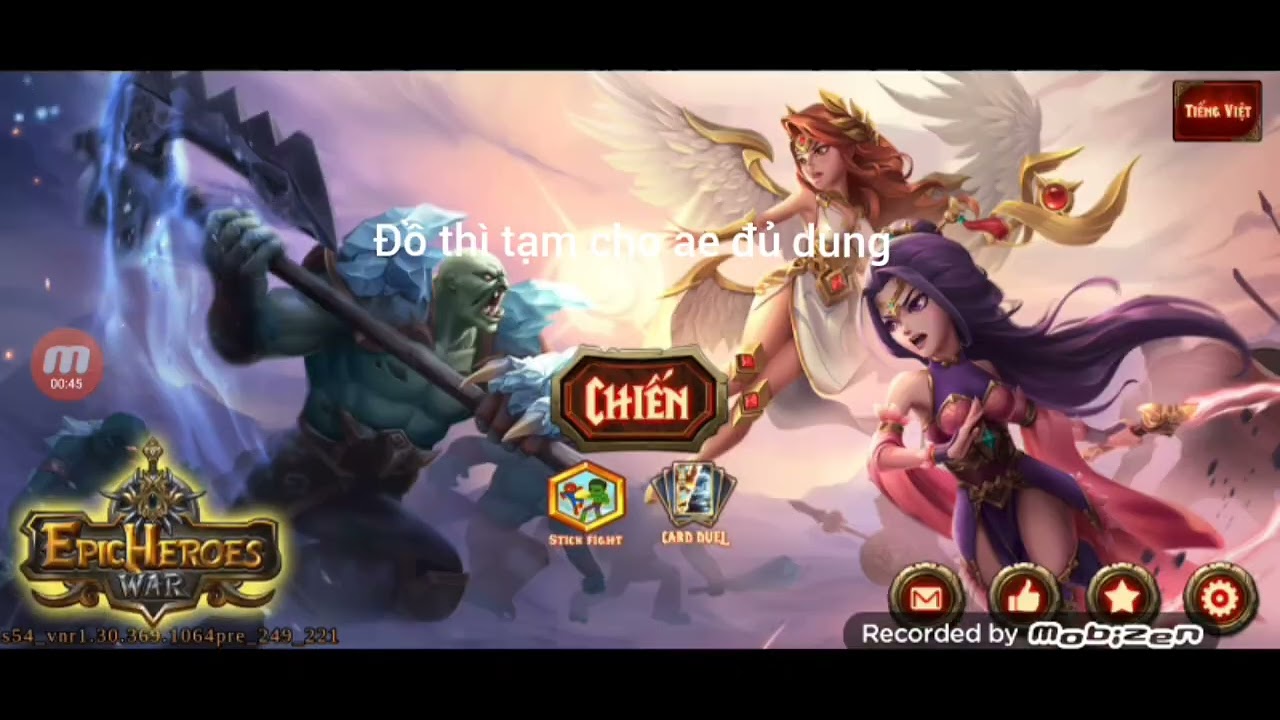[EPIC HEROES WAR]rv ACC sẽ tg 100sub nha - YouTube