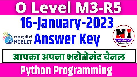 O Level Python Answer Key 2023 | Python Paper Solution 2023 | O Level m3-r5 paper solution 2023