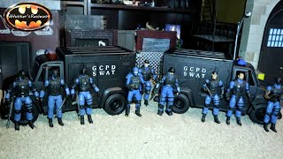 2x Custom G.C.P.D. SWAT Van Police Cop 1:12 6 inch scale Batman Action Figure DC Multiverse  Vehicle