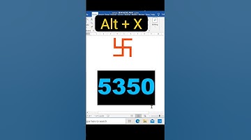 Swastik Symbol in Ms word | How to make swastik Symbol in word.   #youtubeshorts #trending #shorts