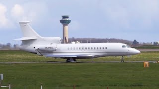 ✈ Taylor Swift's Falcon 7X Departure from London Stansted Airport!