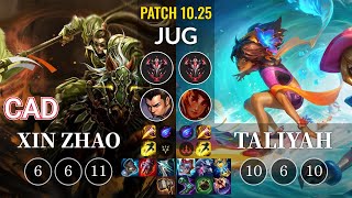 HLE CaD Xin Zhao vs Taliyah Jungle - KR Patch 10.25