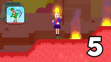 Ultimate Bowmaster - Gameplay Walkthrough Part 5 - Kacey Rich Character - Android Gameplay