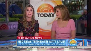 Matt Lauer Fired Today Show Open