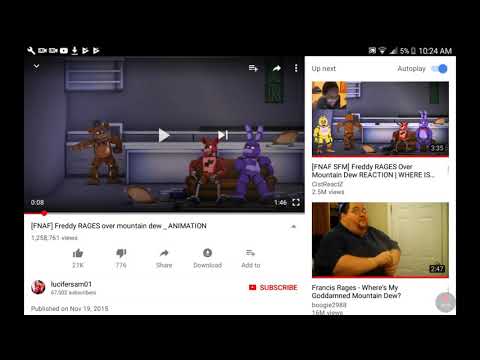 Freddy or rages over Mountain Dew