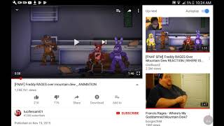 Freddy or rages over Mountain Dew