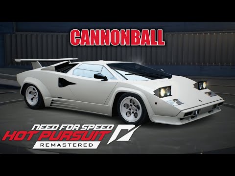 Need For Speed Hot Pursuit Remastered Cannonball Lamborghini Countach 5000QV Gameplay