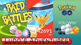 Legendary Zapdos Raid Boss Battle - Pokemon Go Gym Raid