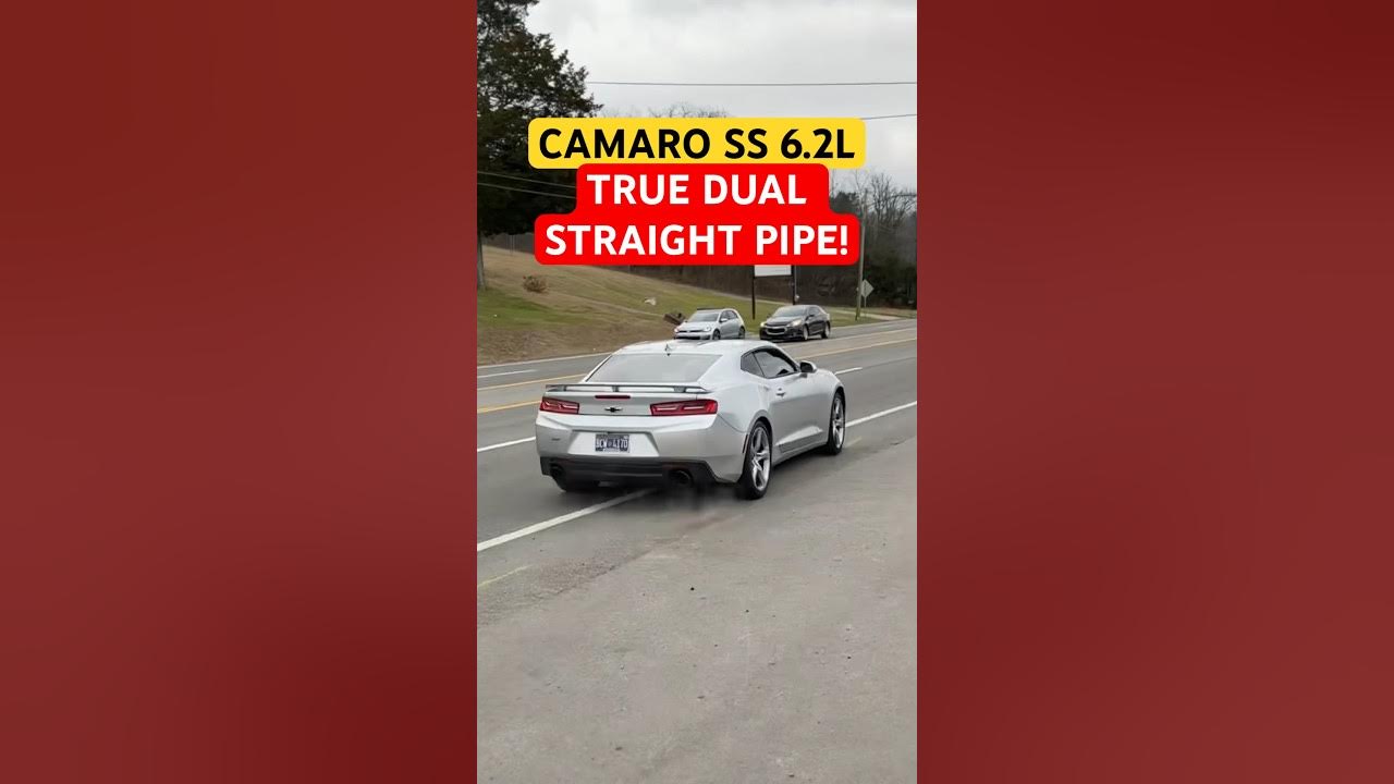 2018 Chevy Camaro SS 6.2L V8 TRUE DUAL STRAIGHT PIPED @exhaustaddicts