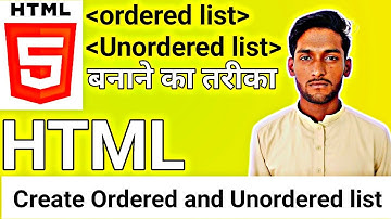 How to Create Ordered & Unordered Lists in HTML | Step-by-Step Tutorial