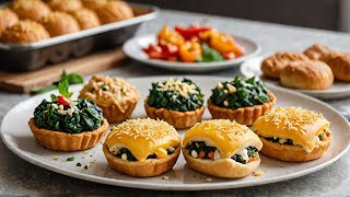 Recipe for Arabic Pastries with Cheese, Spinach, Chicken Breast, and Spicy Peppers