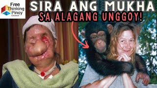 Malagim na Sinapit ng Babae  sa Unggoy (Scary Chimpanzee Attack)