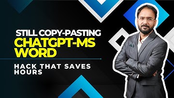 ⚡️ AUTOMATE Word Documents: Integrate ChatGPT Directly into MS Word