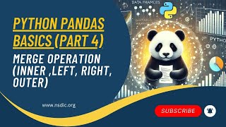 Python Pandas Basics Part 4: Merge Operations Explained (Inner, Left, Right, Outer)