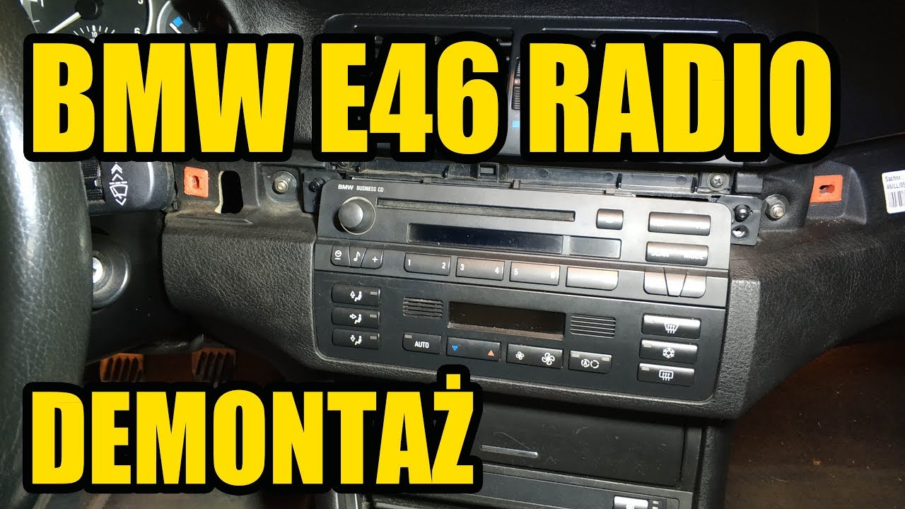 DEMONTAŻ RADIA BMW E46 E46GARAGE.PL YouTube