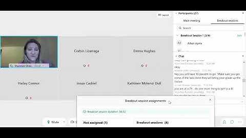 How to start breakout sessions in WebEx