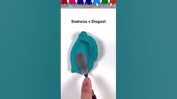 What color do mixed emotions make part 2 #colormixing #mixing #oddlysatisfying #satisfying #insideou