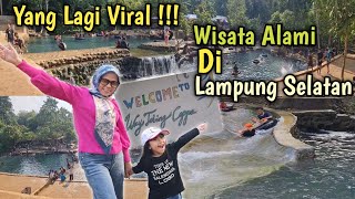 Welcome To Way Tebing Ceppa !!! Wisata Alami Viral Di Lampung Selatan