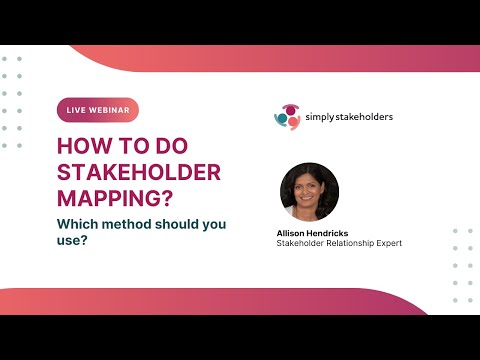 Webinar- How to do Stakeholder Mapping?