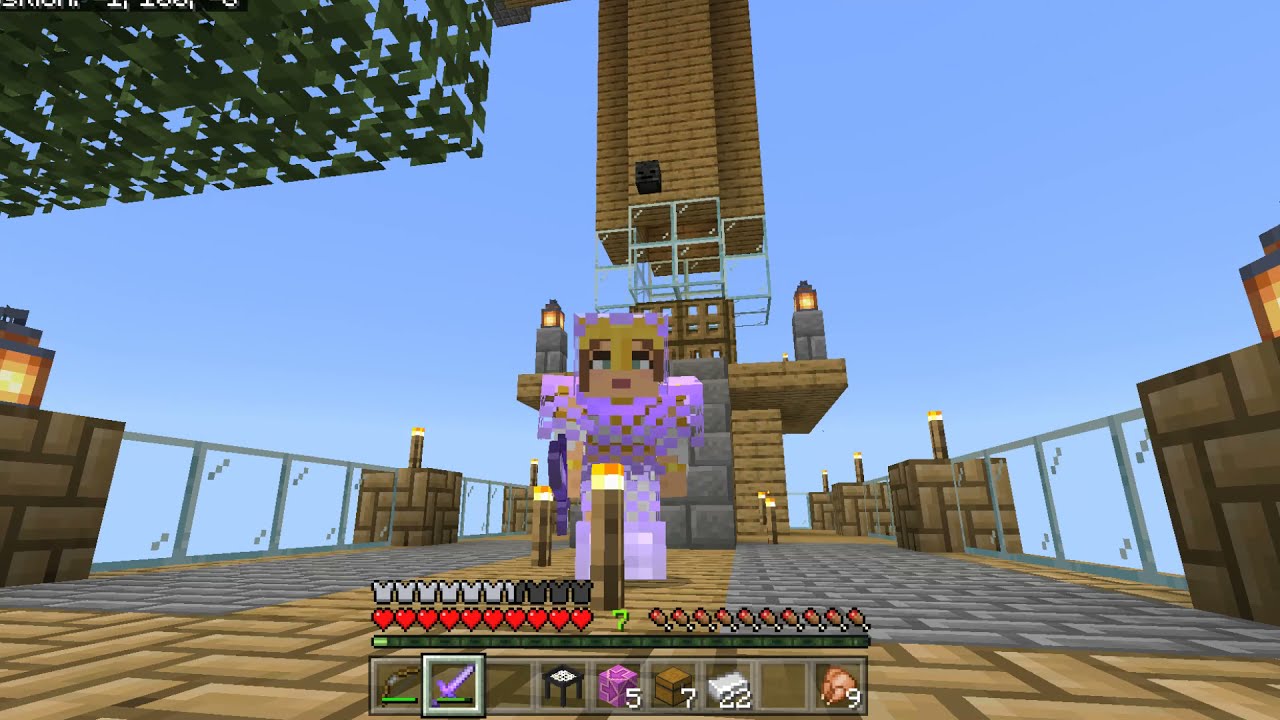 Let's Play Skyfactory V3  on Minecraft Bedrock EP 3 (tool station)