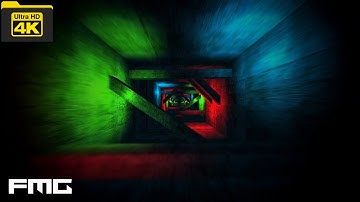 4K Video | Colorful flashing Vj lights tunnel loop | No Copyright Video Background