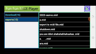 old my musics in fun fun MIDI player screenshot 1