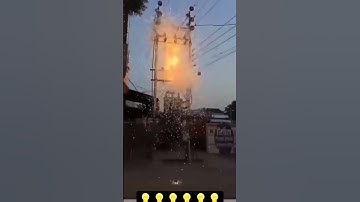 DANGEROUS Short Circuit⚡⚡💥|Transformer blast| #shorts #viral #trending #electricalvideo #electrician
