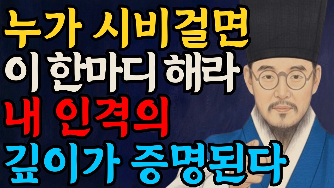 시비 거는 사람 대처법과 무례한 자를 단숨에 제압하는 대화의 기술 (정약용 대화법)