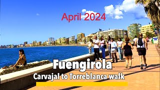 Fuengirola🇪🇸it's April 2024 and a great day for a walk to Torreblanca on Fuengirola promenade.✨🏖️