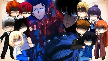 [Part 1] | Solo leveling reacts to Sung Jinwoo and his future | Gacha Club | Gacha react | AU