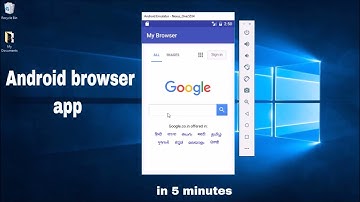 How to create a simple android browser app with android studio
