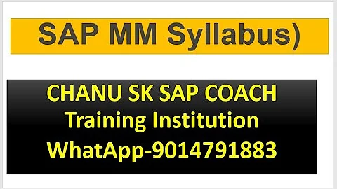 SAP MM Syllabus|| MM Course In Telugu| Telugu MM Videos| SAP  MM Tutorials for Freshers