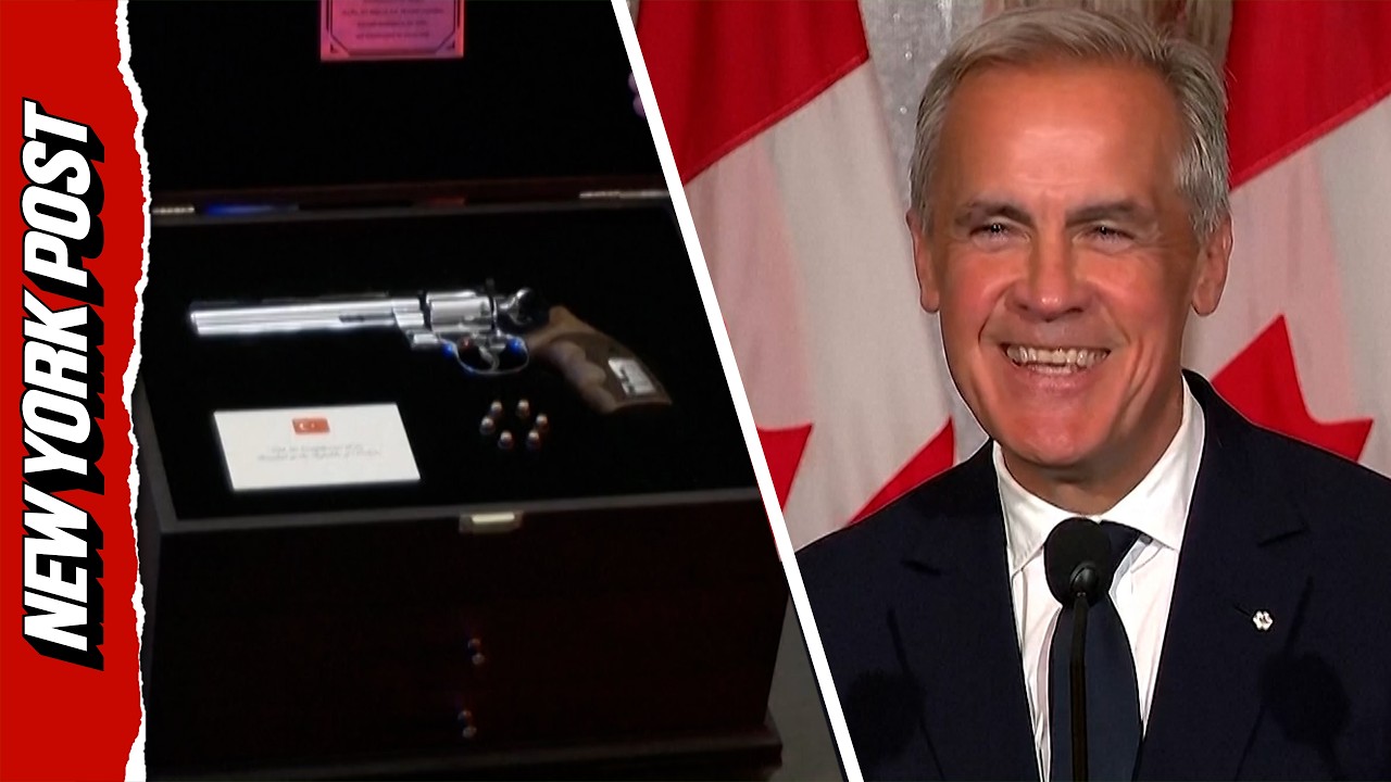 Canada’s PM Carney Jokes that Turkey’s President Erdogan’s .357 Magnum Steals the Spotlight from His Maple Syrup Gift