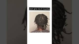 Hair Growth in 8 months with mini braids #youtubeshorts