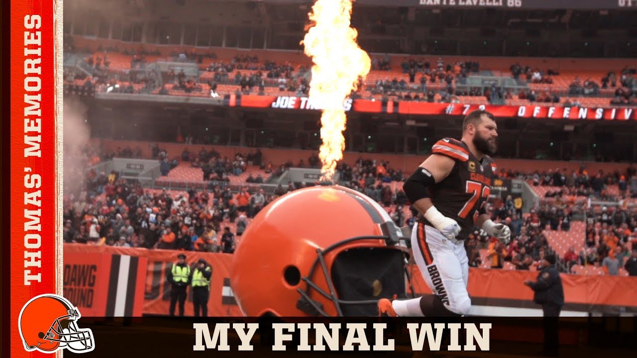 My Final Win Joe Thomas Unforgettable Memories Cleveland Browns