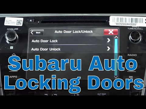 Subaru Auto-Locking Door Settings