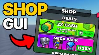 How to Make a Shop GUI in Roblox Studio 2026 - Earn Robux!