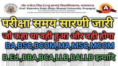 Rajju Bhaiya University Exam Date- Visham semester2025-Latest News Today विषम सेमेस्टर परीक्षा तिथि