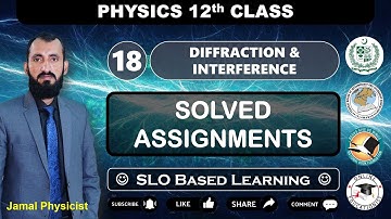 Assignments | Chapter 18 Diffraction & Interference | 12th Physics | NBF | Federal Board