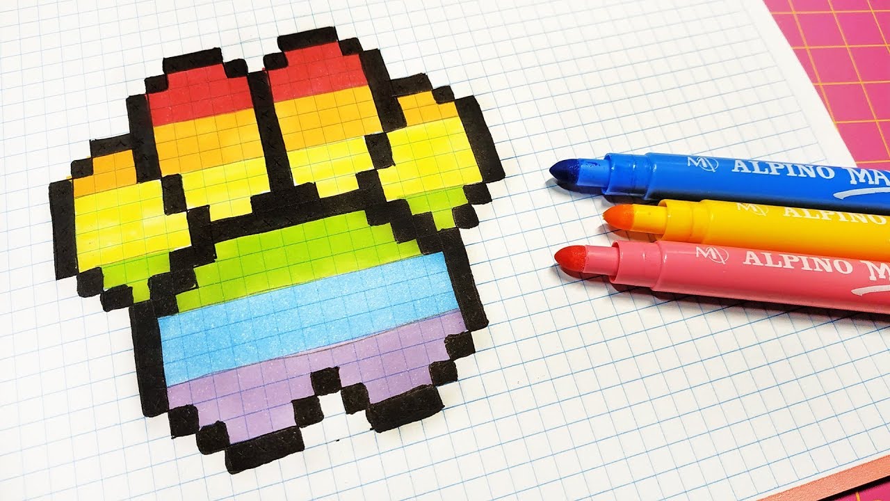 Handmade Pixel Art - How To Draw a rainbow footprint #pixelart - thptnganamst.edu.vn |  Dibujos en cuadricula, Cuadricula para dibujar, Dibujos pixelados