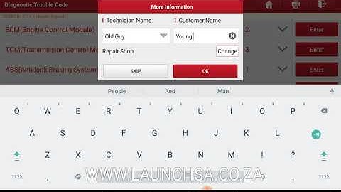 Generating and sending a Health Report on the Launch X431 Diagnostic