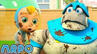 NO MORE DIRT!!! STAY CLEAN | ARPO| Educational Kids Videos | Moonbug Kids