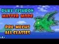 Duke fishron premechs on master mode guide for every class  terraria 14